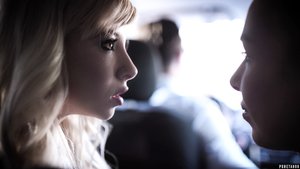 1 dark haired female tortures another during lezdom play in concrete cellar